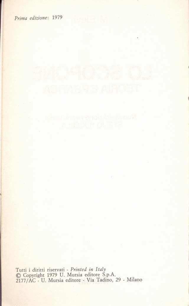 1979 M.Elevi Lo Scopone Infostampa